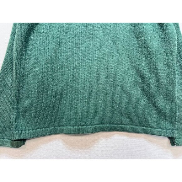 Northern Reflections Womens Zip Up Cardigan Sweater Sz L Green Embroidery Floral - Picture 11 of 11